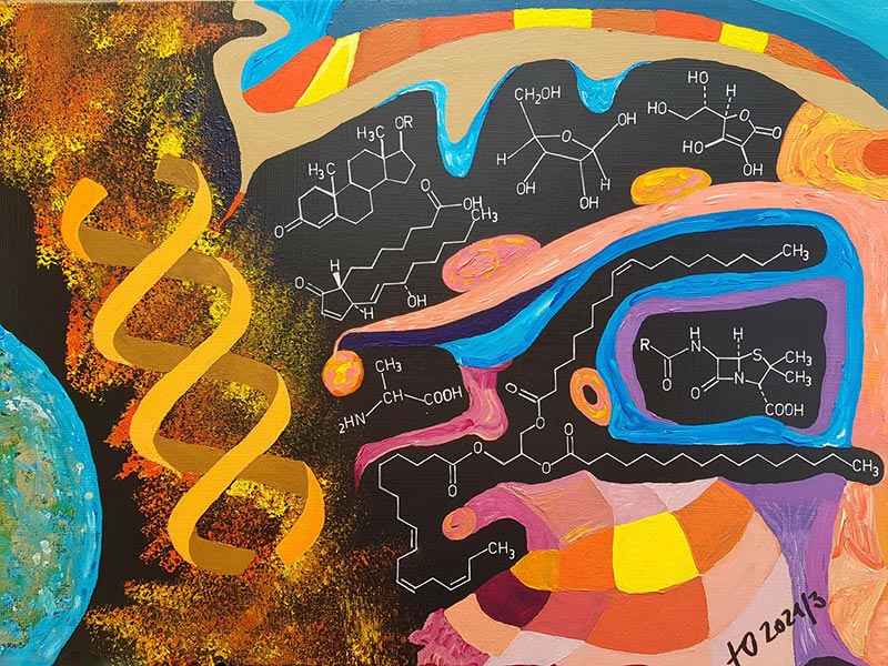 Lebensmoleküle im Universum